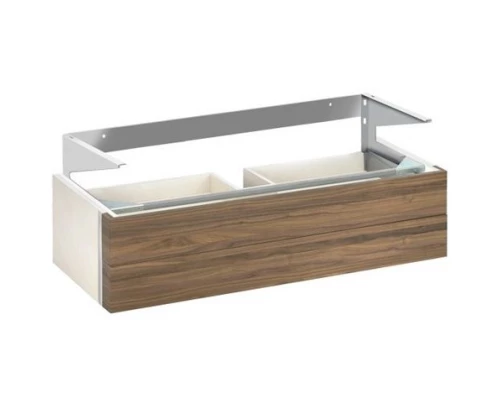 Тумба белый/грецкий орех 95 см 2 выдвижных ящика KEUCO Edition 300 30384386800