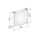 Зеркальный шкаф с люминесцентной подсветкой 80x63,5 см KEUCO Royal Metropol 14001171201