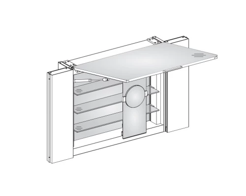 Зеркальный шкаф с люминесцентной подсветкой 135,2x63,5 см KEUCO Edition 11 21101171201