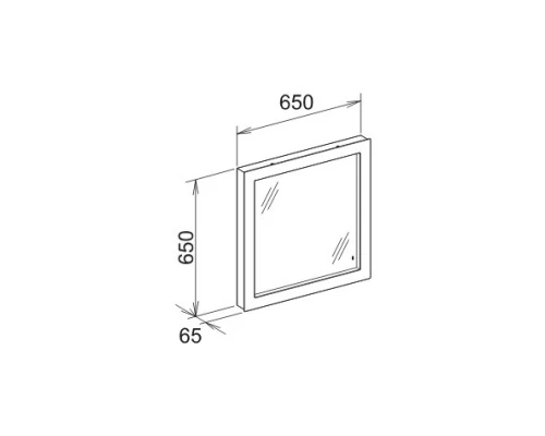 Зеркало с люминесцентной подсветкой 65x65 см KEUCO Edition 300 30096012000