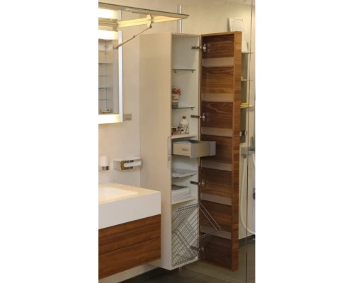 Пенал правосторонний с корзиной белый/олива KEUCO Edition 300 30311389102