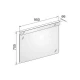 Зеркало с люминесцентной подсветкой 95x70,5 см KEUCO Elegance 11696012500