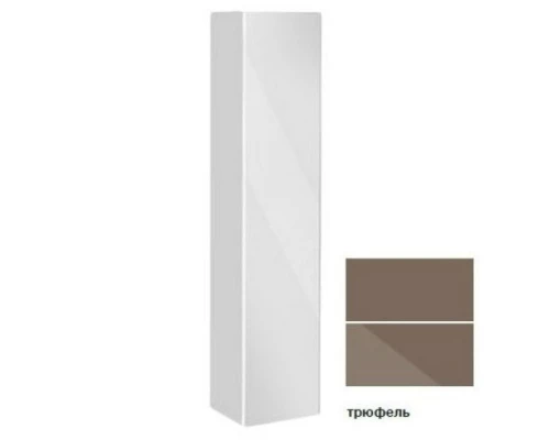 Пенал левосторонний с корзиной матовый трюфель/трюфель стекло KEUCO Royal Reflex 34031140001