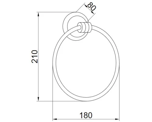 Кольцо для полотенец Boheme Hermitage 10354