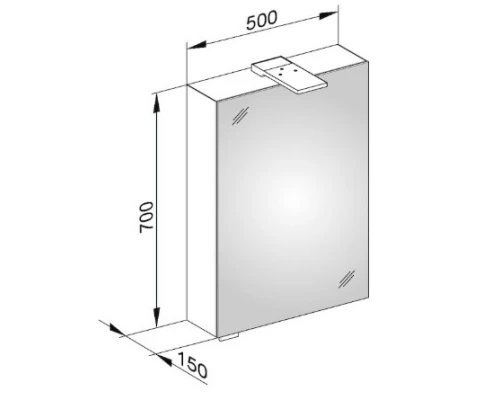 Зеркальный шкаф 50x71,9 см KEUCO Royal 15 14401171101