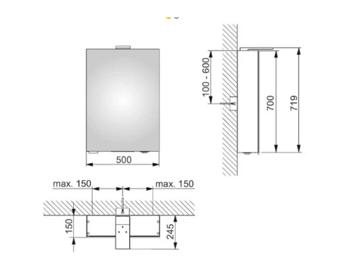 Зеркальный шкаф 50x71,9 см KEUCO Royal 15 14401171101