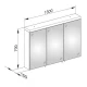 Зеркальный шкаф 130x70 см KEUCO Royal Reflex.2 24205171301