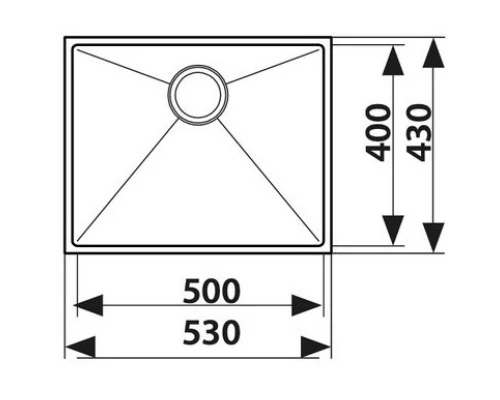 Кухонная мойка Kaiser нержавеющая сталь KSM-5343
