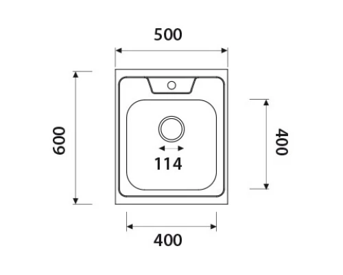 Кухонная мойка Kaiser полированная сталь KSS-6050