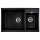 Кухонная мойка Kaiser черный мрамор KG2M-8050-BP
