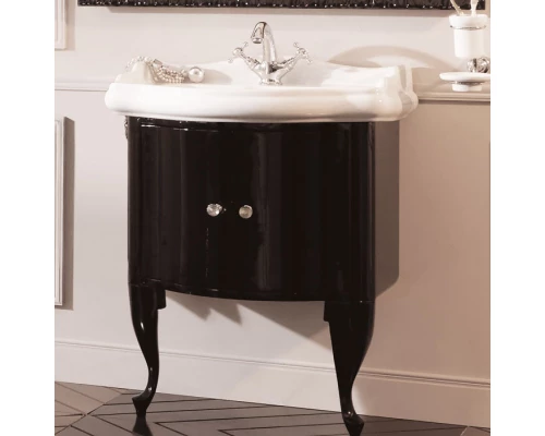 Тумба черный глянец 58,5 см Kerasan Retro 7361K1