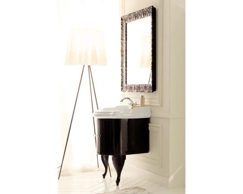 Тумба черный глянец 58,5 см Kerasan Retro 7361K1