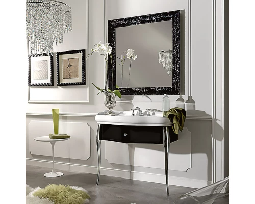 Тумба черный глянец 90 см Kerasan Retro 7363K3