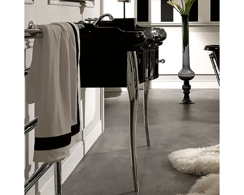 Тумба черный глянец 90 см Kerasan Retro 7363K3