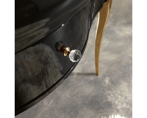 Тумба черный глянец 90 см Kerasan Retro 7363K4