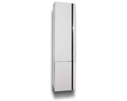 Пенал подвесной с бельевым мешком белый глянец L LOTOS-37