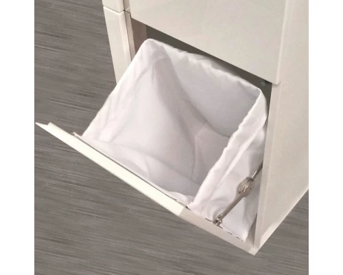 Пенал подвесной с бельевым мешком белый глянец R LOTOS-37