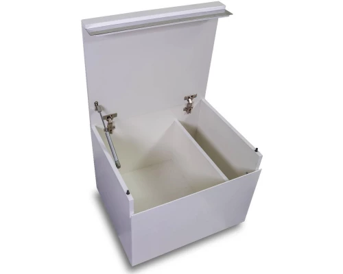 Тумба выкатная на колесах белый глянец LOTOS-60