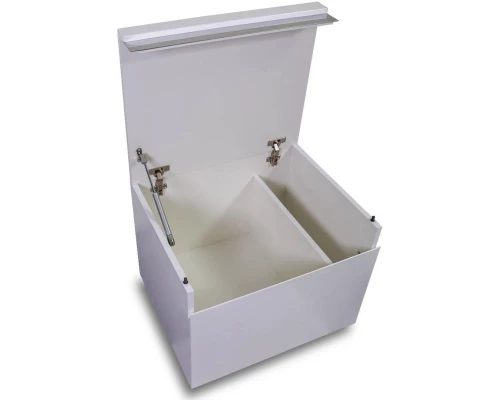 Тумба выкатная на колесах белый глянец LOTOS-70