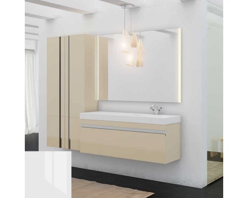 Тумба с раковиной белый глянец 120 см LOTOS 120CC(R)/63