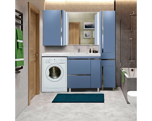 Пенал напольный голубино-синий глянец R LOTOS-37