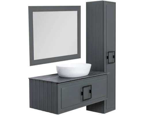 Зеркало 80x60 см серо-зеленый матовый La Fenice Cubo FNC-02-CUB-G-80-60