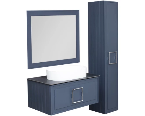 Зеркало 80x60 см синий матовый La Fenice Cubo FNC-02-CUB-BG-80-60