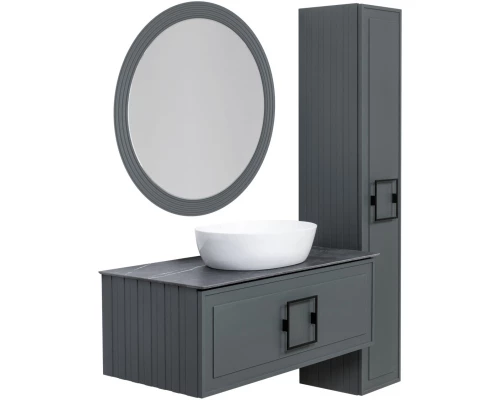 Зеркало 65x65 см серо-зеленый матовый La Fenice Terra FNC-02-TER-G-65