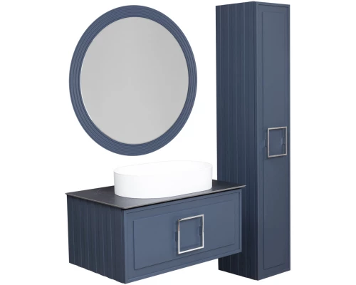 Зеркало 80x80 см синий матовый La Fenice Terra FNC-02-TER-BG-80