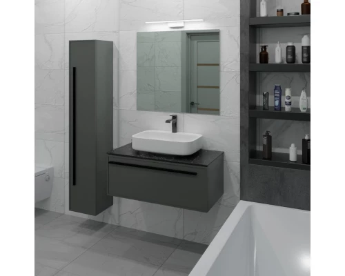 Пенал подвесной серо-зеленый матовый L/R La Fenice Elba FNC-05-ELB-G-30