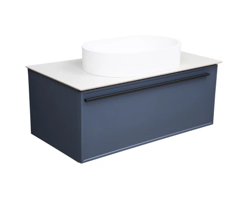 Тумба синий матовый 87,6 см La Fenice Elba FNC-01-ELB-BG-90