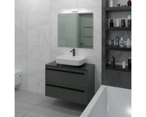 Тумба серо-зеленый матовый 87,6 см La Fenice Elba Twin FNC-01-ELB-G-90-2