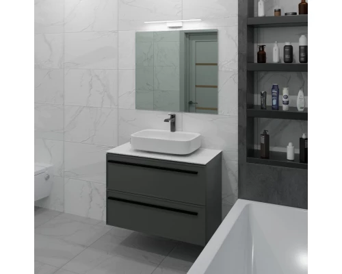 Тумба серо-зеленый матовый 87,6 см La Fenice Elba Twin FNC-01-ELB-G-90-2