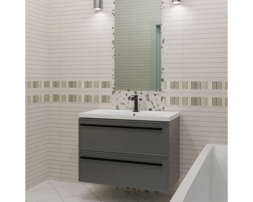 Тумба серо-зеленый матовый 87,6 см La Fenice Elba Twin FNC-01-ELB-G-90-2