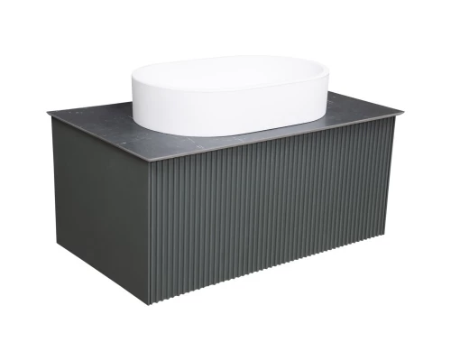 Тумба серо-зеленый матовый 74 см La Fenice Terra FNC-01-TER-G-80