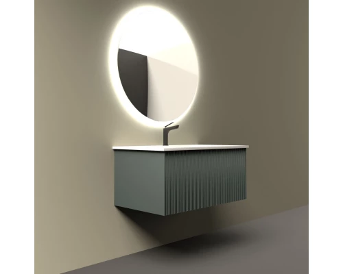 Тумба серо-зеленый матовый 74 см La Fenice Terra FNC-01-TER-G-80