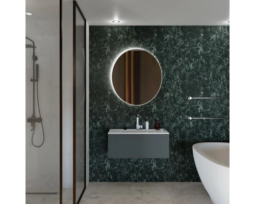 Тумба серо-зеленый матовый 74 см La Fenice Terra FNC-01-TER-G-80