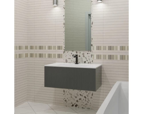 Тумба серо-зеленый матовый 74 см La Fenice Terra FNC-01-TER-G-80