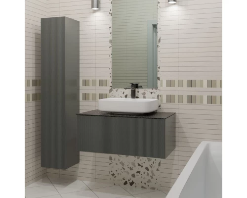 Тумба серо-зеленый матовый 74 см La Fenice Terra FNC-01-TER-G-80