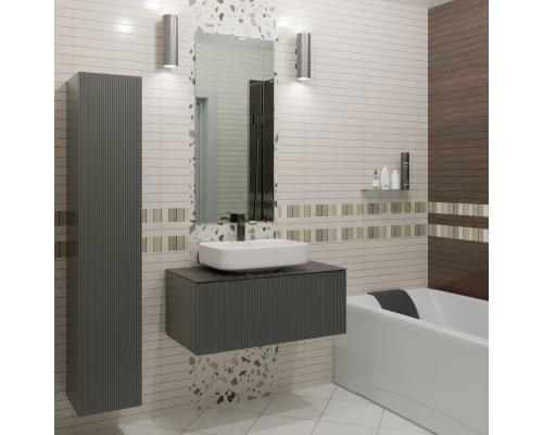 Тумба серо-зеленый матовый 74 см La Fenice Terra FNC-01-TER-G-80