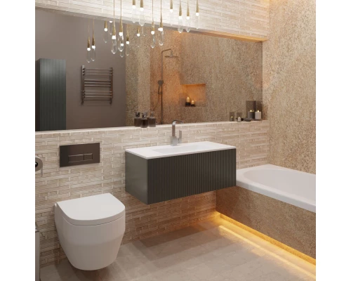 Тумба серо-зеленый матовый 95,2 см La Fenice Terra FNC-01-TER-G-100