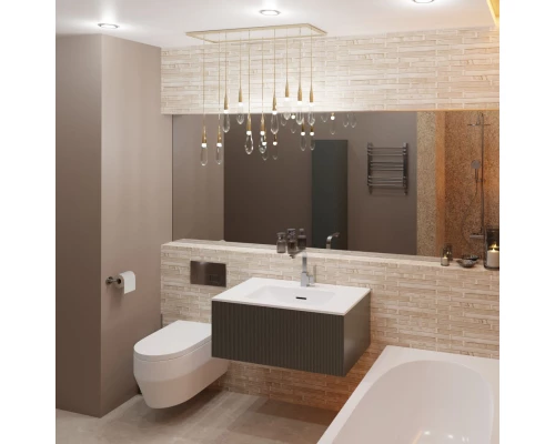 Тумба серо-зеленый матовый 95,2 см La Fenice Terra FNC-01-TER-G-100