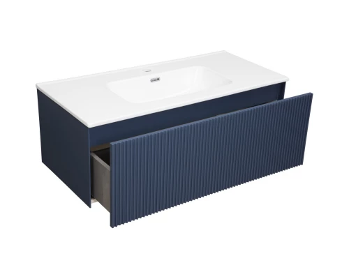 Тумба синий матовый 95,2 см La Fenice Terra FNC-01-TER-BG-100