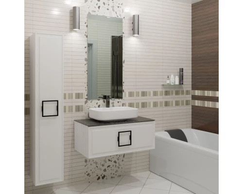 Пенал подвесной белый матовый L/R La Fenice Cubo FNC-05-CUB-B-30