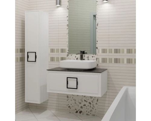 Пенал подвесной белый матовый L/R La Fenice Cubo FNC-05-CUB-B-30