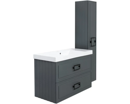 Пенал подвесной серо-зеленый матовый L/R La Fenice Cubo FNC-05-CUB-G-30