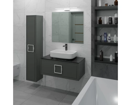 Пенал подвесной серо-зеленый матовый L/R La Fenice Cubo FNC-05-CUB-G-30