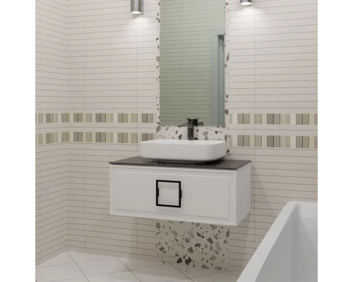 Тумба белый матовый 77,6 см La Fenice Cubo FNC-01-CUB-B-80