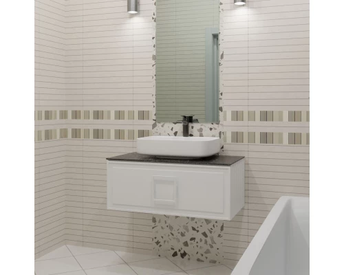 Тумба белый матовый 77,6 см La Fenice Cubo FNC-01-CUB-B-80