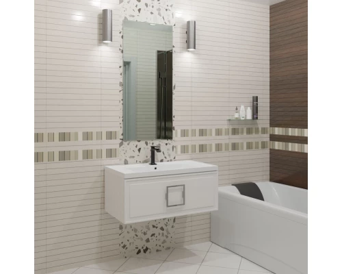 Тумба белый матовый 77,6 см La Fenice Cubo FNC-01-CUB-B-80